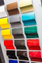 Car paint samples Royalty Free Stock Photo