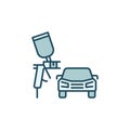 Car Painting Work vector concept colored icon Royalty Free Stock Photo
