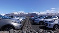 Parking And Mountains View Royalty Free Stock Photo