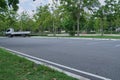 Car park empty asphalt outdoor