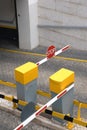 Car park entrance barrier Royalty Free Stock Photo