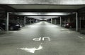 Car park at Night Royalty Free Stock Photo