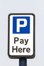 Car Park Pay Sign Royalty Free Stock Photo
