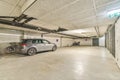 a car parked in a parking garage Royalty Free Stock Photo