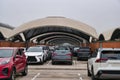 car parking at the atocha station in madrid spain cars passenger Royalty Free Stock Photo