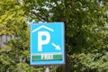 Car parking available sign Berlin Germany Royalty Free Stock Photo