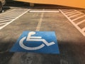 car parking for disable people sign on road