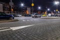 Car parking. Empty road asphalt background. Car lot parking space in underground city garage. Urban, Rough Under-construction Royalty Free Stock Photo