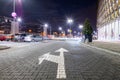 Car parking. Empty road asphalt background. Car lot parking space in underground city garage. Urban, Rough Under-construction Royalty Free Stock Photo