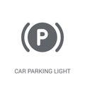 car parking light icon. Trendy car parking light logo concept on