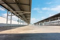 Car Parking Lot and Empty Space for Vehicle Park Area in Department Store, Perspective Outdoor of Building Car Resting Royalty Free Stock Photo