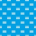 Car parking pattern seamless blue Royalty Free Stock Photo