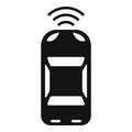 Car parking sensor icon, simple style Royalty Free Stock Photo