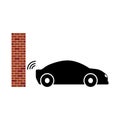 Car parking sensor signal icon