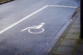 Car parking space for the disabled Royalty Free Stock Photo