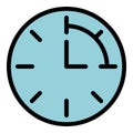 Car parking time icon vector flat