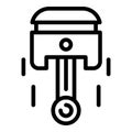 Car part icon, outline style Royalty Free Stock Photo