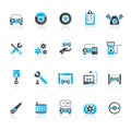 Car part and services icons Royalty Free Stock Photo