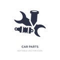 car parts icon on white background. Simple element illustration from Transportation concept Royalty Free Stock Photo