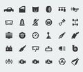 Car parts large icons