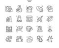 Car parts shop Well-crafted Pixel Perfect Vector Thin Line Icons Royalty Free Stock Photo