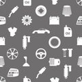 Car parts store simple icons seamless pattern eps10