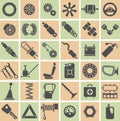 Car parts, tools and accessories Royalty Free Stock Photo