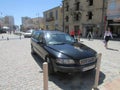 The car of the Patriarch of Cyprus Orthodox Church near the Church of St. Lazarus in Larnaca.