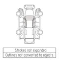 Car pickup truck drawing outlines not converted to objects