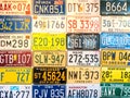 Car plates from United States Royalty Free Stock Photo