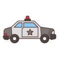 Car police icon vector design template Royalty Free Stock Photo