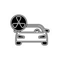 car pollution icon. Element of Cars service and repair parts for mobile concept and web apps icon. Glyph, flat line icon for Royalty Free Stock Photo
