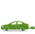 Car powered by biofuel - 3d rendering Royalty Free Stock Photo