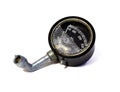 A car pressure gauge. Old gauge, manometer isolated on a white background Royalty Free Stock Photo