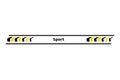 Car race stripe. Automobile identity. Vehicle marking element for transport modifying. Speed line, racing tuning strip
