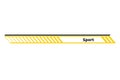Car race stripe. Automobile identity. Vehicle marking element for transport modifying. Speed line, racing tuning strip