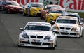 Car Racing(BMW 320si,FIA WTCC) Royalty Free Stock Photo