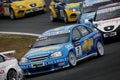 Car Racing,Chevrolet Lacetti(Nicola LARINI) Royalty Free Stock Photo