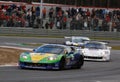 Car Racing(Corvette Z06,FIA GT) Royalty Free Stock Photo