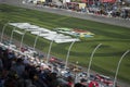 Car racing and fans. Competition at International speedway.