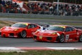 Car Racing(Ferrari F430,FIA GT) Royalty Free Stock Photo