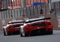 Car Racing(Ferrari F430,FIA GT) Royalty Free Stock Photo