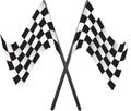 Car racing flags Royalty Free Stock Photo