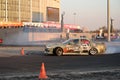 Car racing Vassili Zaitsev team Matsuri drifting on the track ne Royalty Free Stock Photo