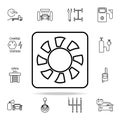 car radiator icon. Cars service and repair parts icons universal set for web and mobile Royalty Free Stock Photo