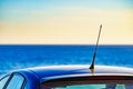 Car radio antenna Royalty Free Stock Photo