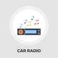 Car radio flat icon. Royalty Free Stock Photo