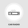 Car radio flat icon. Royalty Free Stock Photo