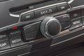 Car radio stereo panel and modern dashboard electric equipment