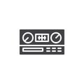 Car radio vector icon Royalty Free Stock Photo